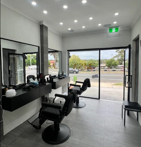 Inside MSA Barbershop, Casula